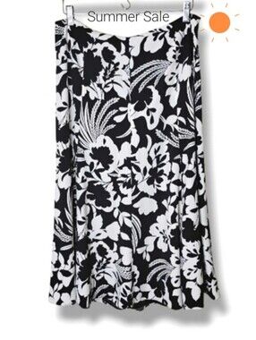 Josephine Chaus Floral Chiffon Skirt